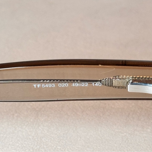 Tom Ford Womens Brown Clear Frame Glasses TF 5493 Acetate Frame Only - Picture 6 of 12